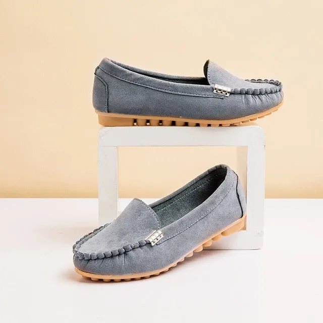 Women Flats- Loafers- Candy Color Slip on Comfortable shoes
