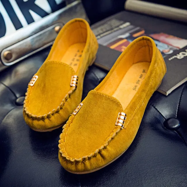 Women Flats- Loafers- Candy Color Slip on Comfortable shoes