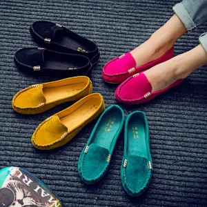 Women Flats- Loafers- Candy Color Slip on Comfortable shoes