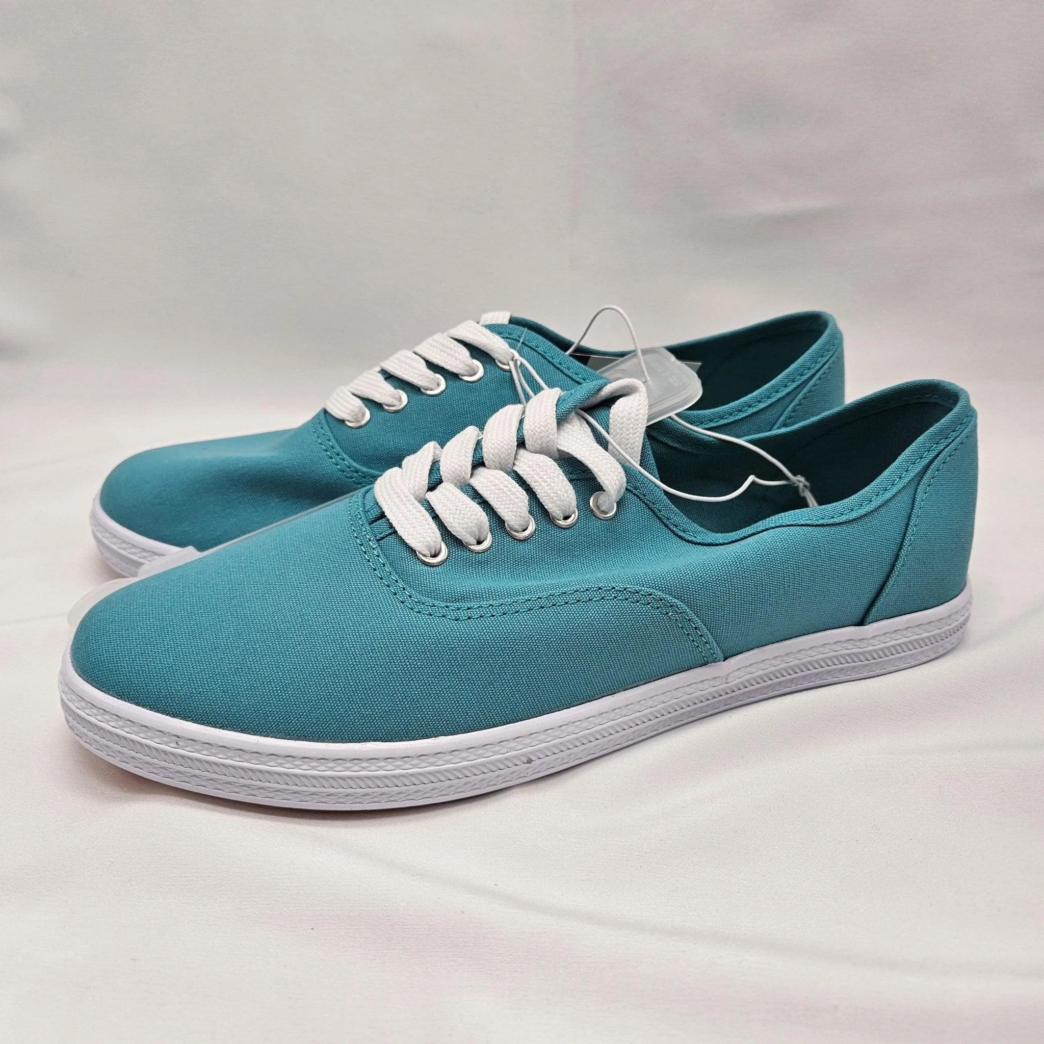 Women's Canvas Lace Up Shoes - Teal Universal Thread