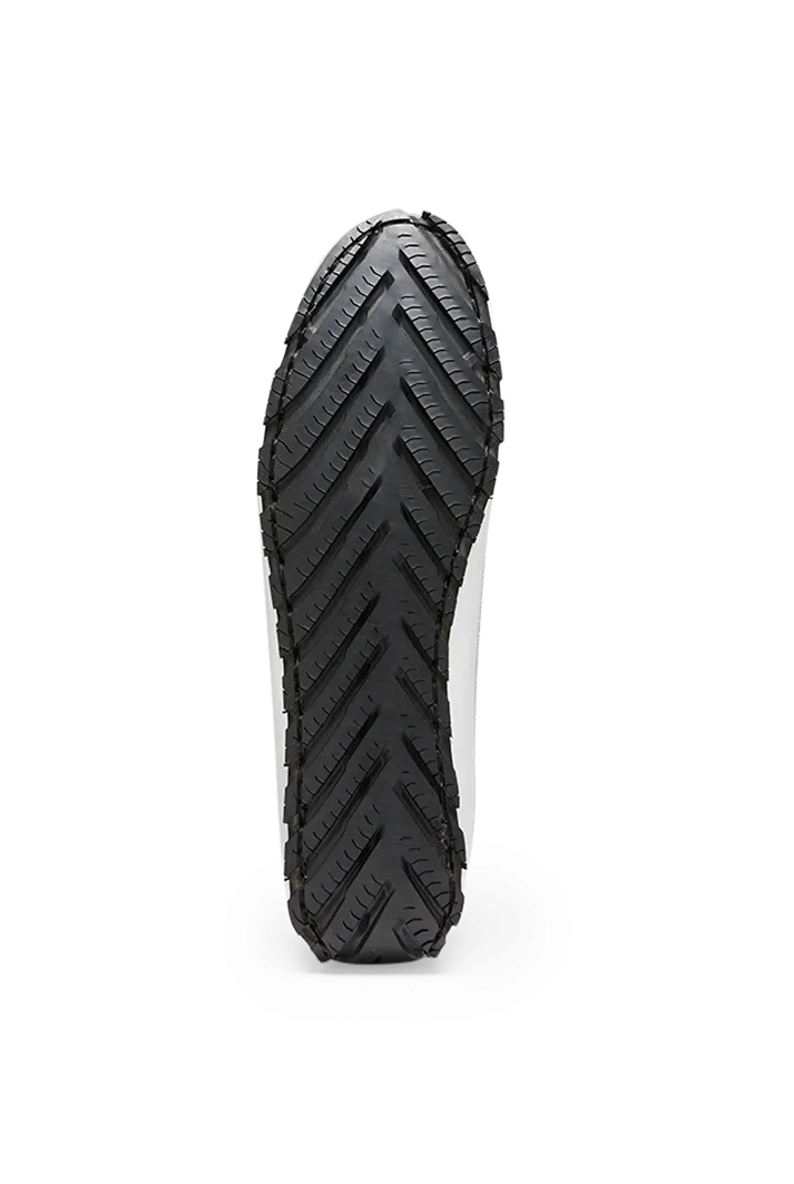 Women's Tyre Sole White Penny Loafers